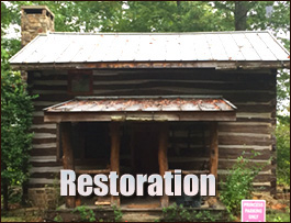 Historic Log Cabin Restoration  Leeds, Alabama